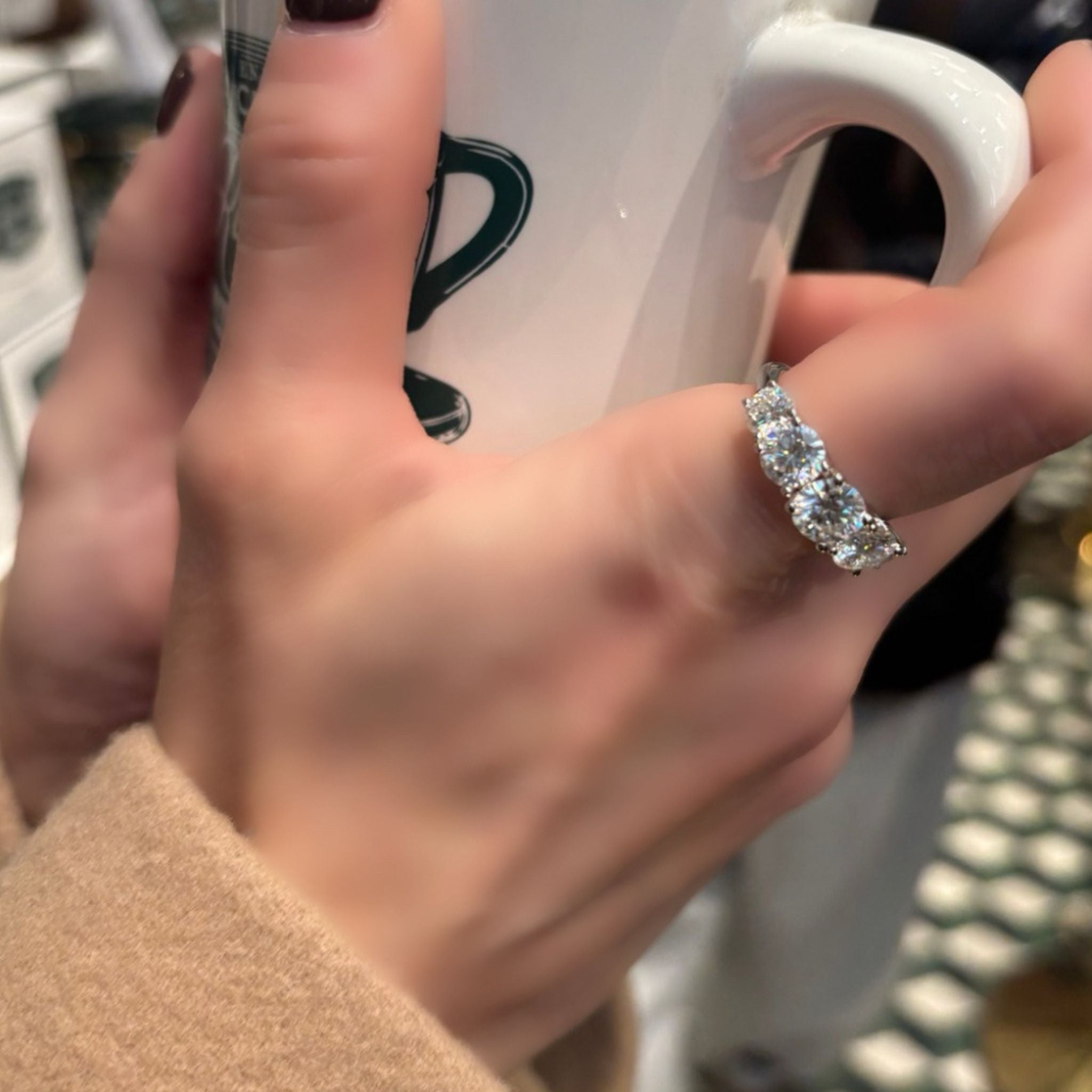 •ÉCLATINE Lumière 3.6CT Band Ring
