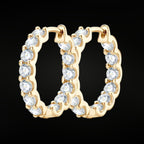 ÉCLATINE Inside-Out Hoop Earrings