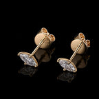 ÉCLATINE 14K Solid Gold | IGI Certified Lab Diamond | Marquise Cut | Stud Earrings