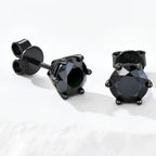 ÉCLATINE Noir Classic Stud Earrings