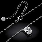 ÉCLATINE Classic Oval Cut Necklace | 7x9mm(approx. 2ct)