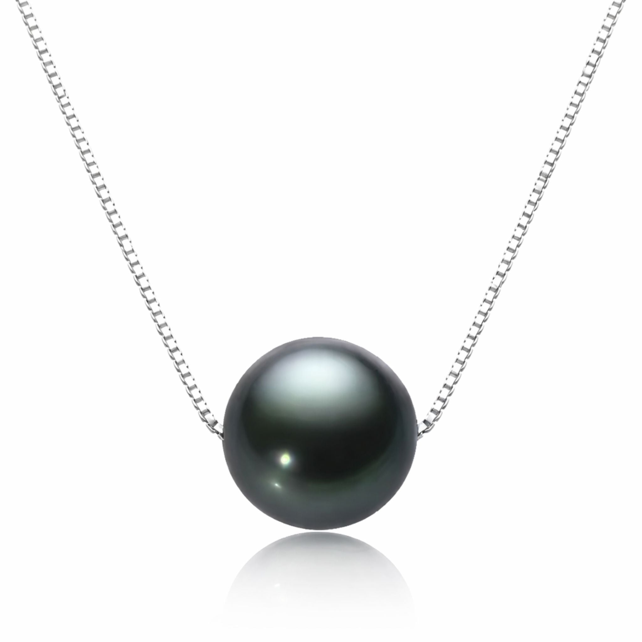 ÉCLATINE Tahitian Black Pearl Necklace