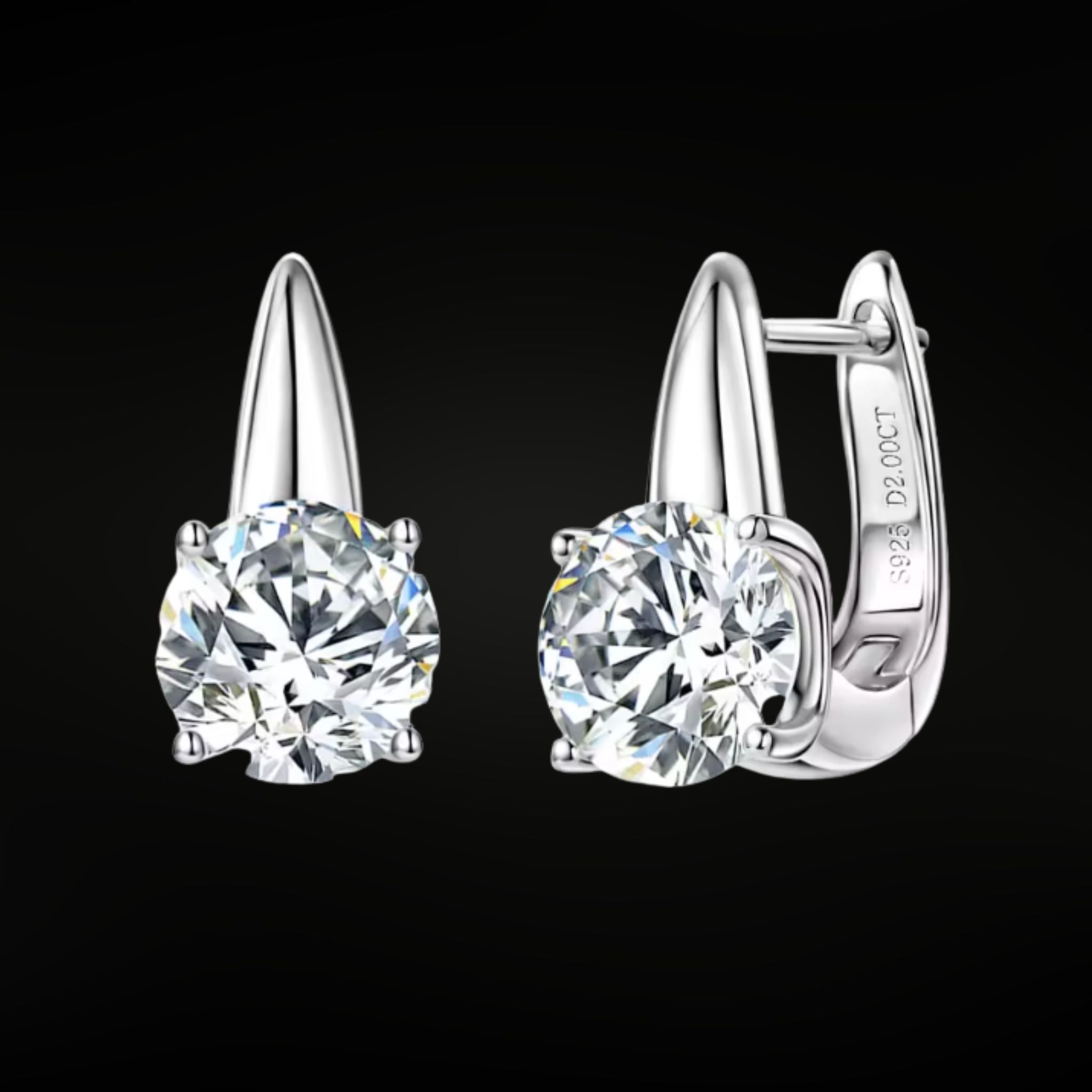 ÉCLATINE Luxe Sparkle Earrings  2ct