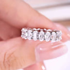 ÉCLATINE Signature Oval Cut Eternity Band Ring