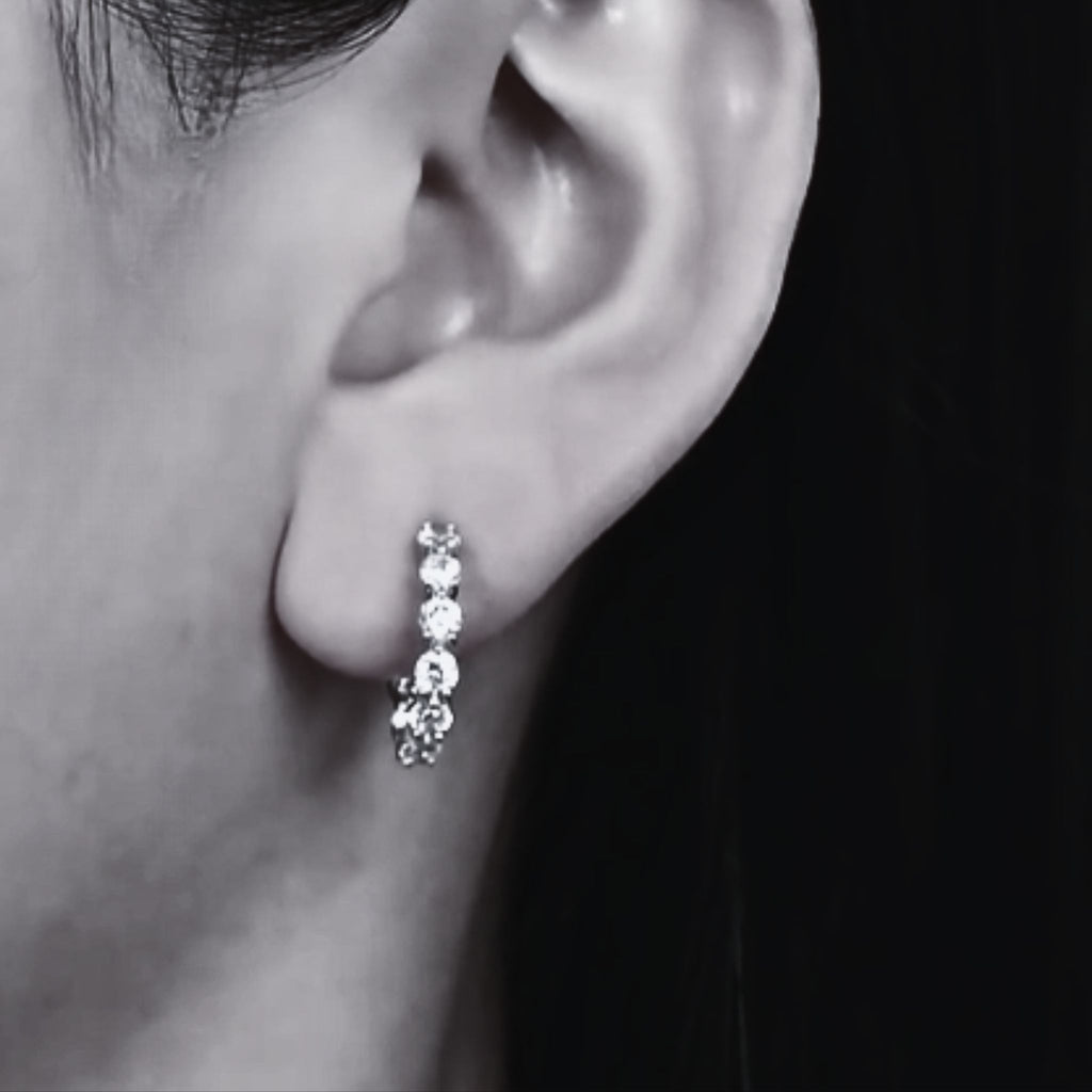 ÉCLATINE Inside-Out Hoop Earrings