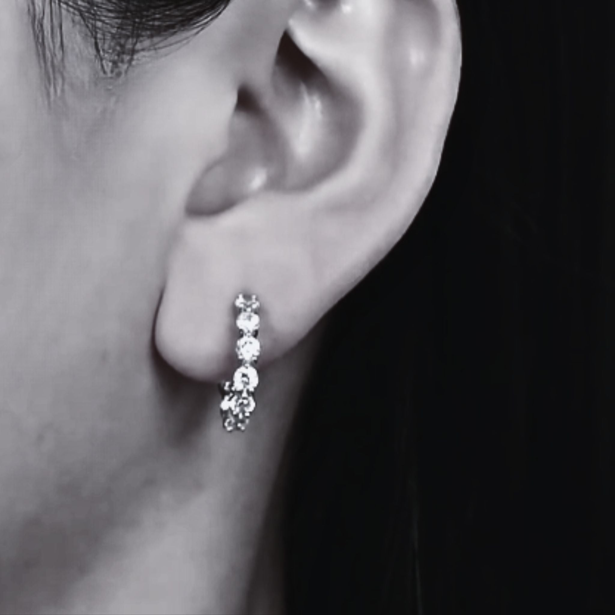 ÉCLATINE Inside-Out Hoop Earrings
