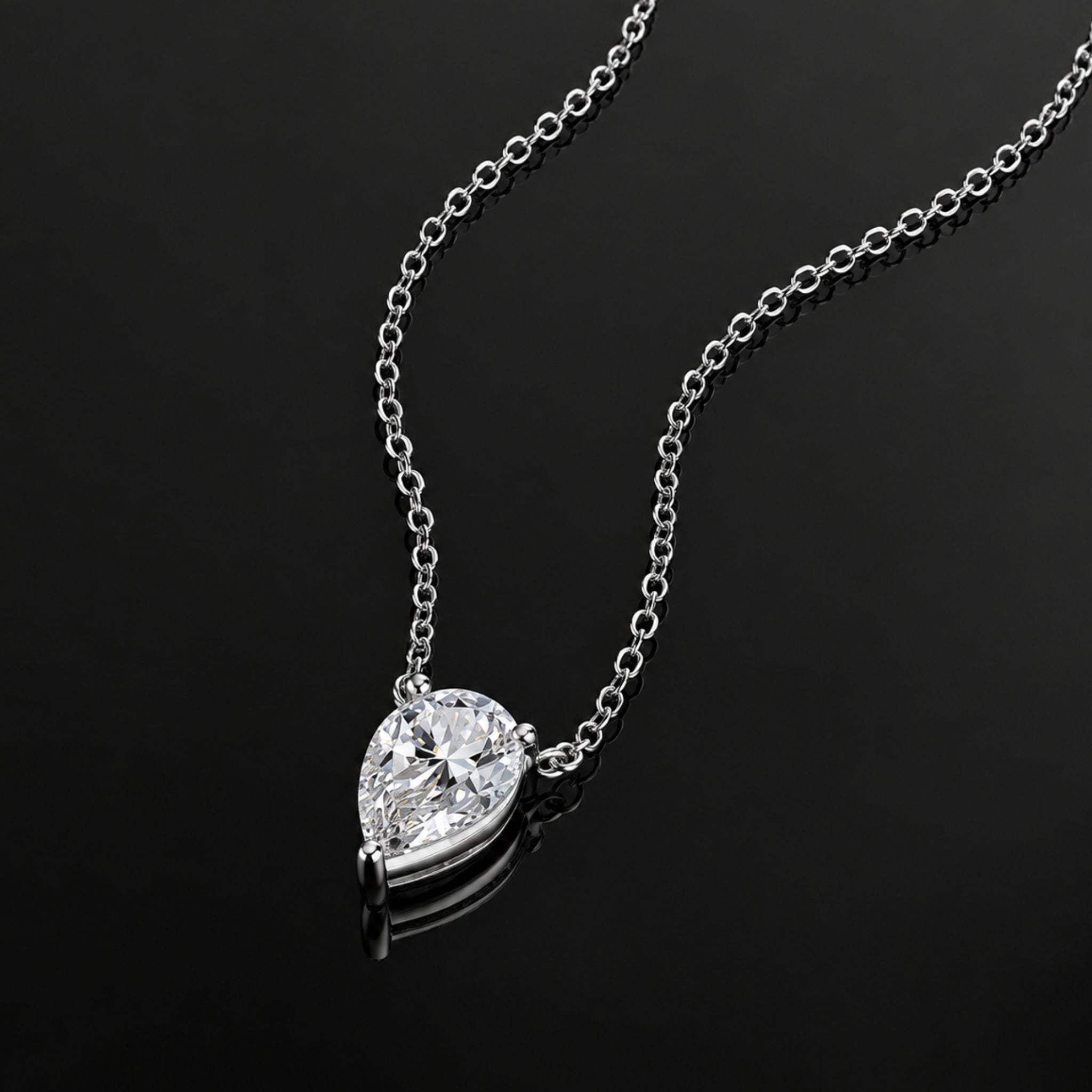 ÉCLATINE Classic Pear Cut Necklace
