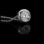 ÉCLATINE Classic Bezel Round Necklace