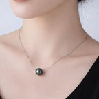 ÉCLATINE Tahitian Black Pearl Necklace