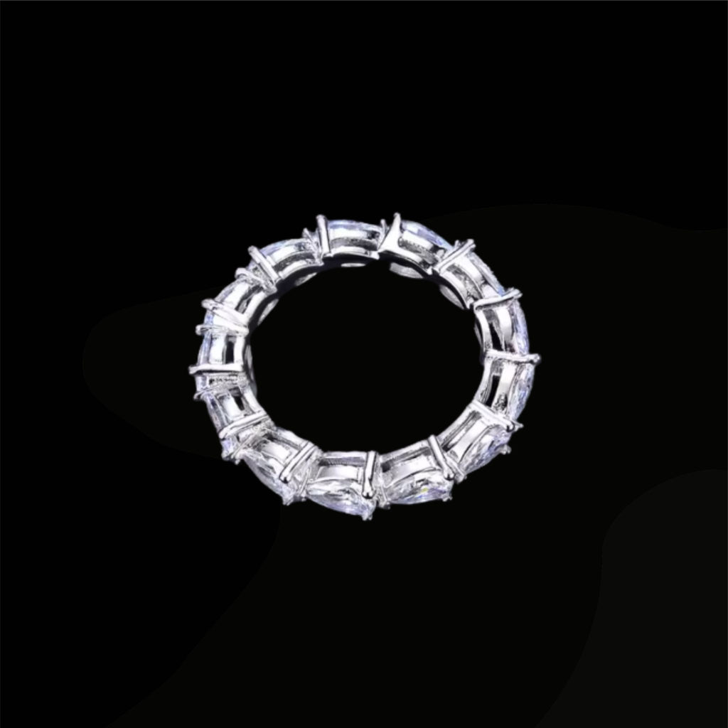 ÉCLATINE Signature Pear Cut Full Eternity Ring