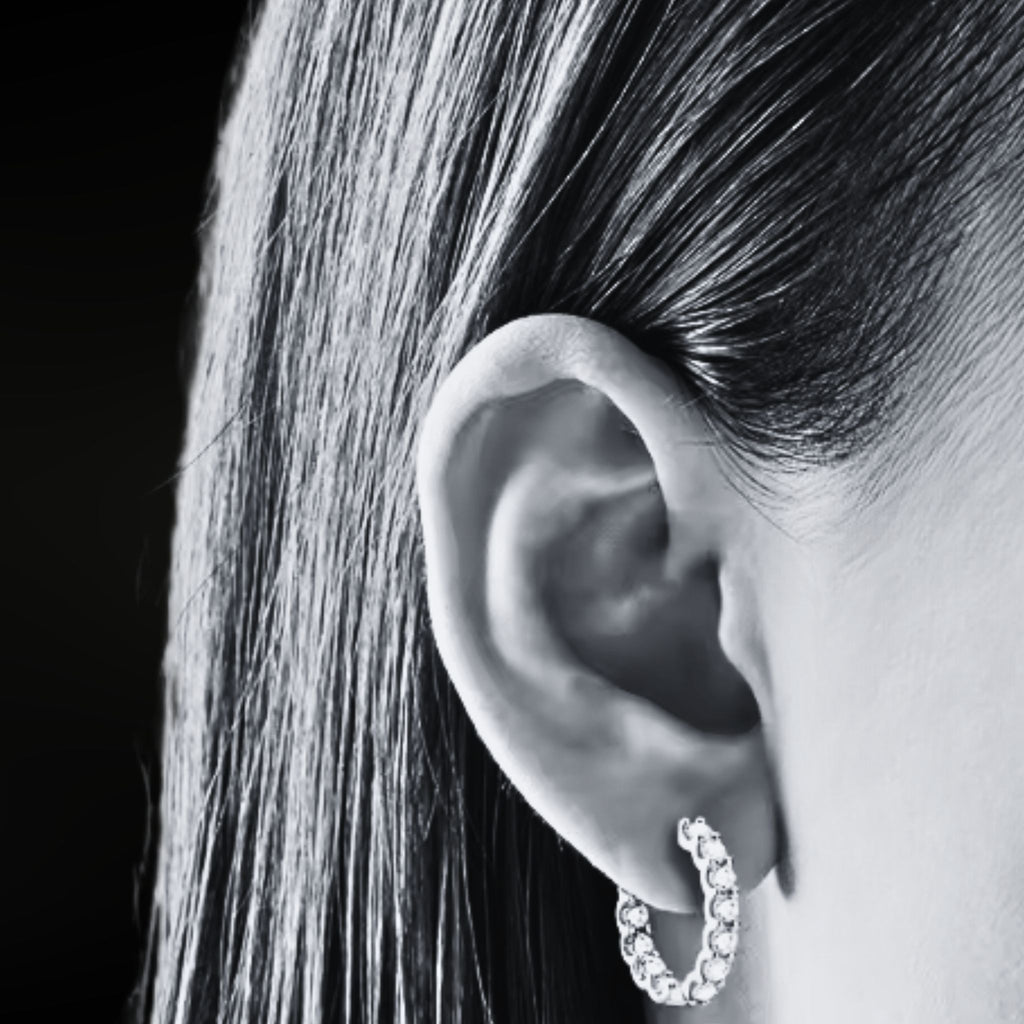 ÉCLATINE Inside-Out Hoop Earrings