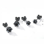 ÉCLATINE Noir Classic Stud Earrings