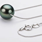 ÉCLATINE Tahitian Black Pearl Necklace
