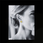 ✦•ÉCLATINE Made  Cushion Cut Stud Earrings (2ct Each)
