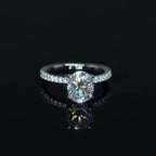 ÉCLATINE Radiant Oval Cut Engagement Ring  3ct