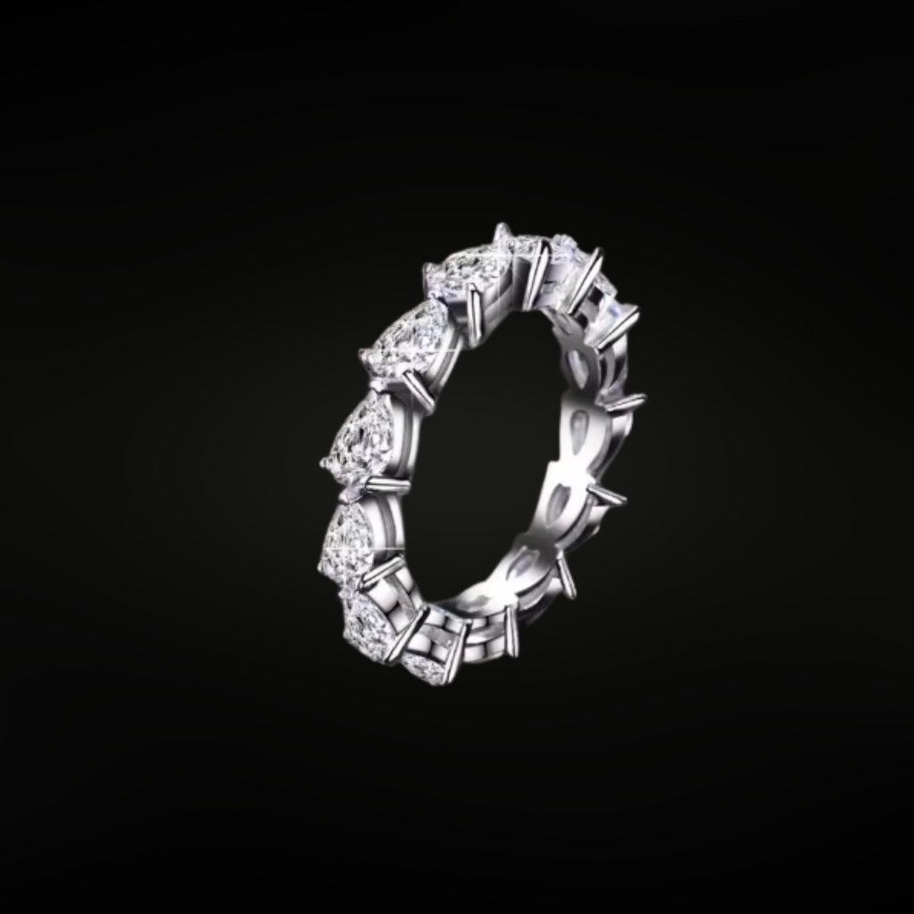 ÉCLATINE Signature Pear Cut Full Eternity Ring