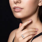 •ÉCLATINE Trinity 3-Stone Engagement Ring