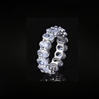 ÉCLATINE Signature Oval Cut Eternity Band Ring