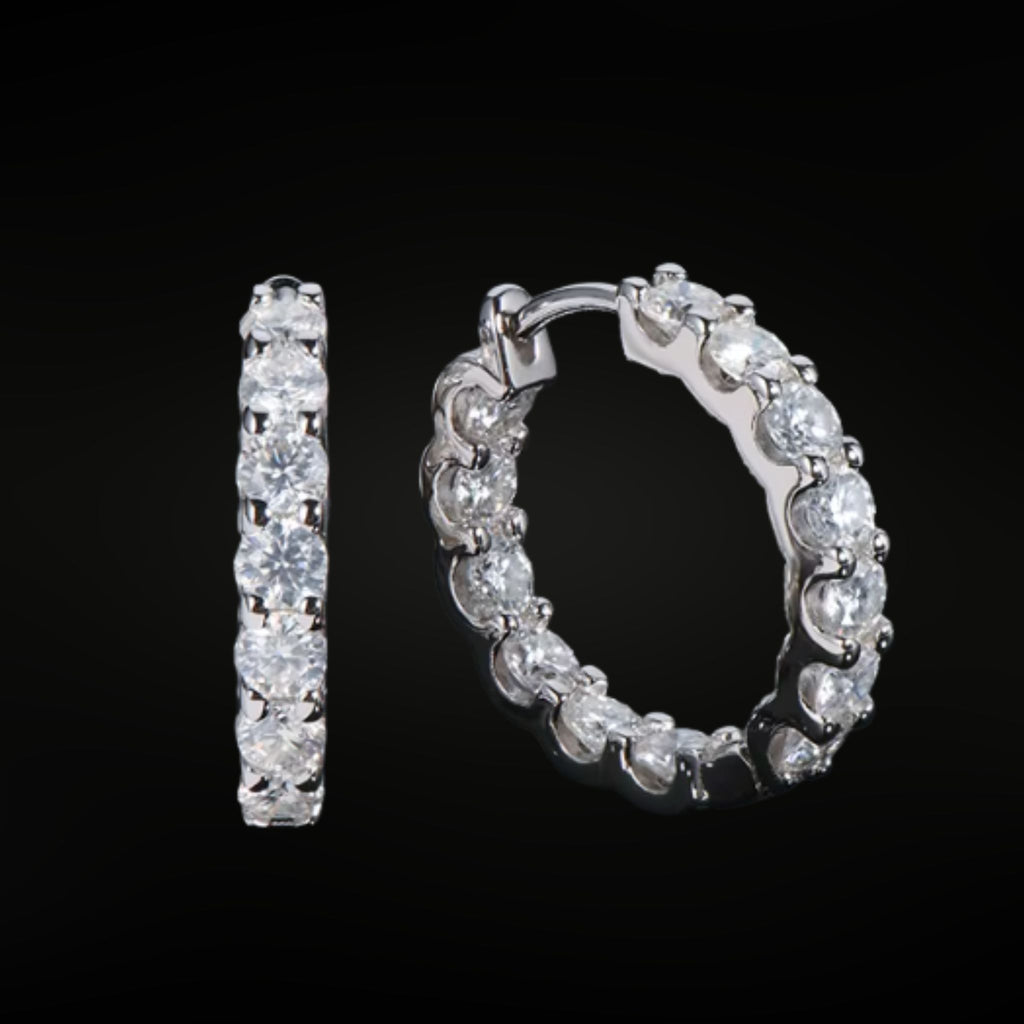 ÉCLATINE Inside-Out Hoop Earrings
