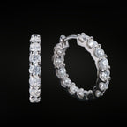 ÉCLATINE Inside-Out Hoop Earrings