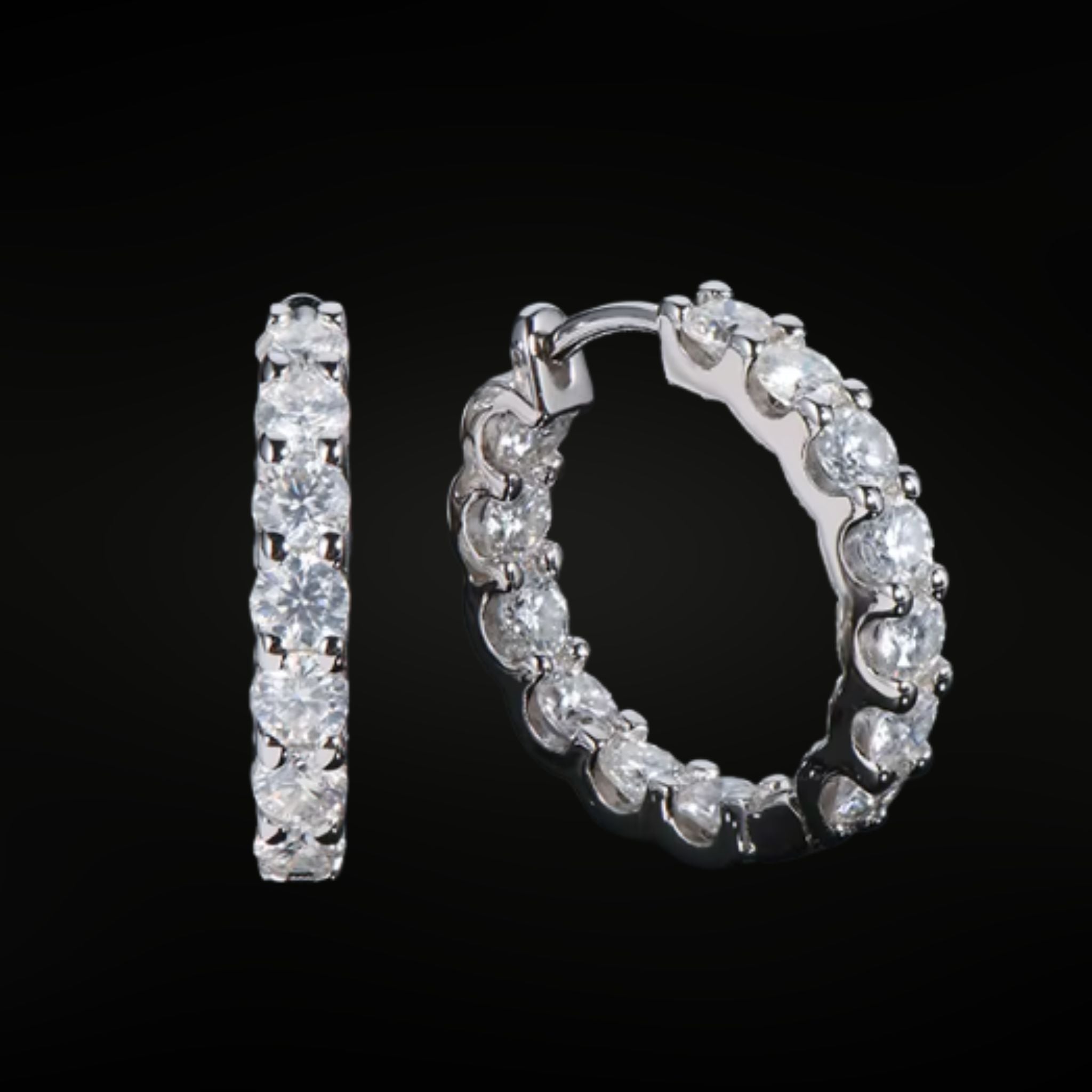 ÉCLATINE Inside-Out Hoop Earrings