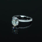 ÉCLATINE Radiant Oval Cut Engagement Ring  3ct