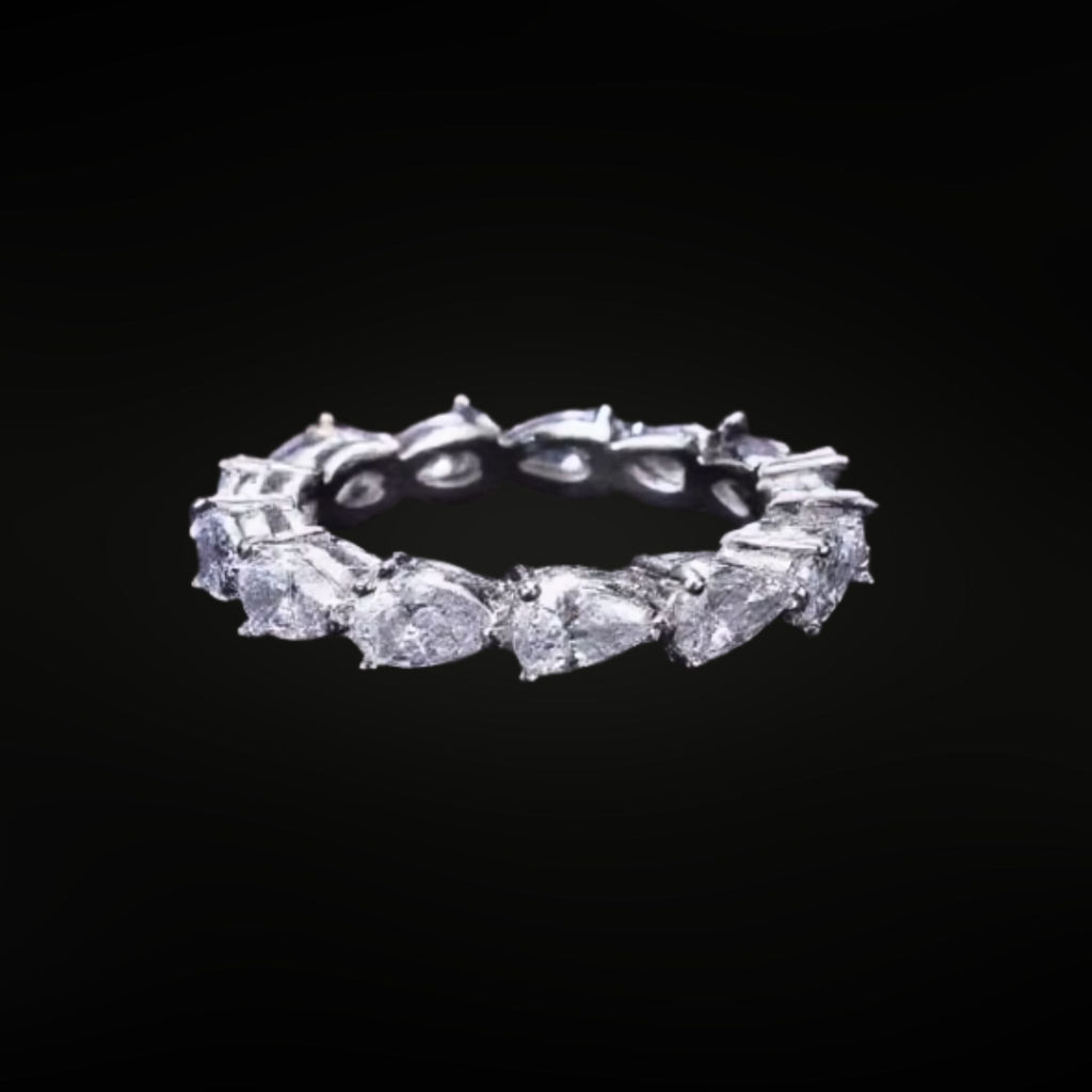 ÉCLATINE Signature Pear Cut Full Eternity Ring