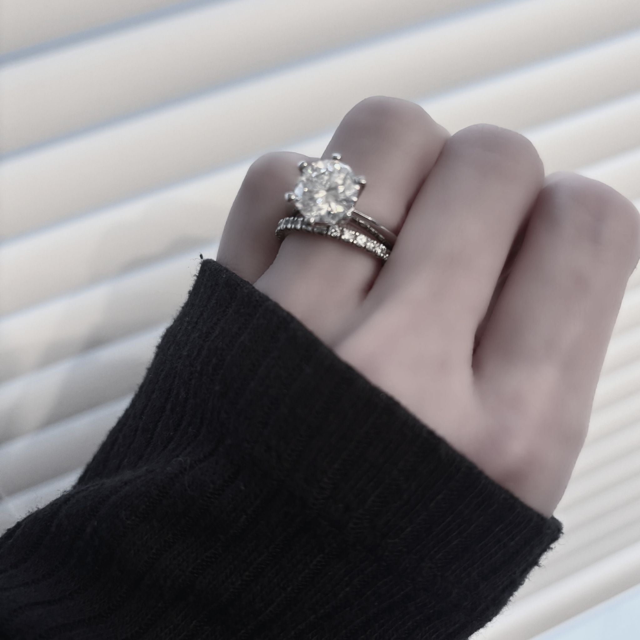 ÉCLATINE Full Pavé Wedding Guard Ring  2mm