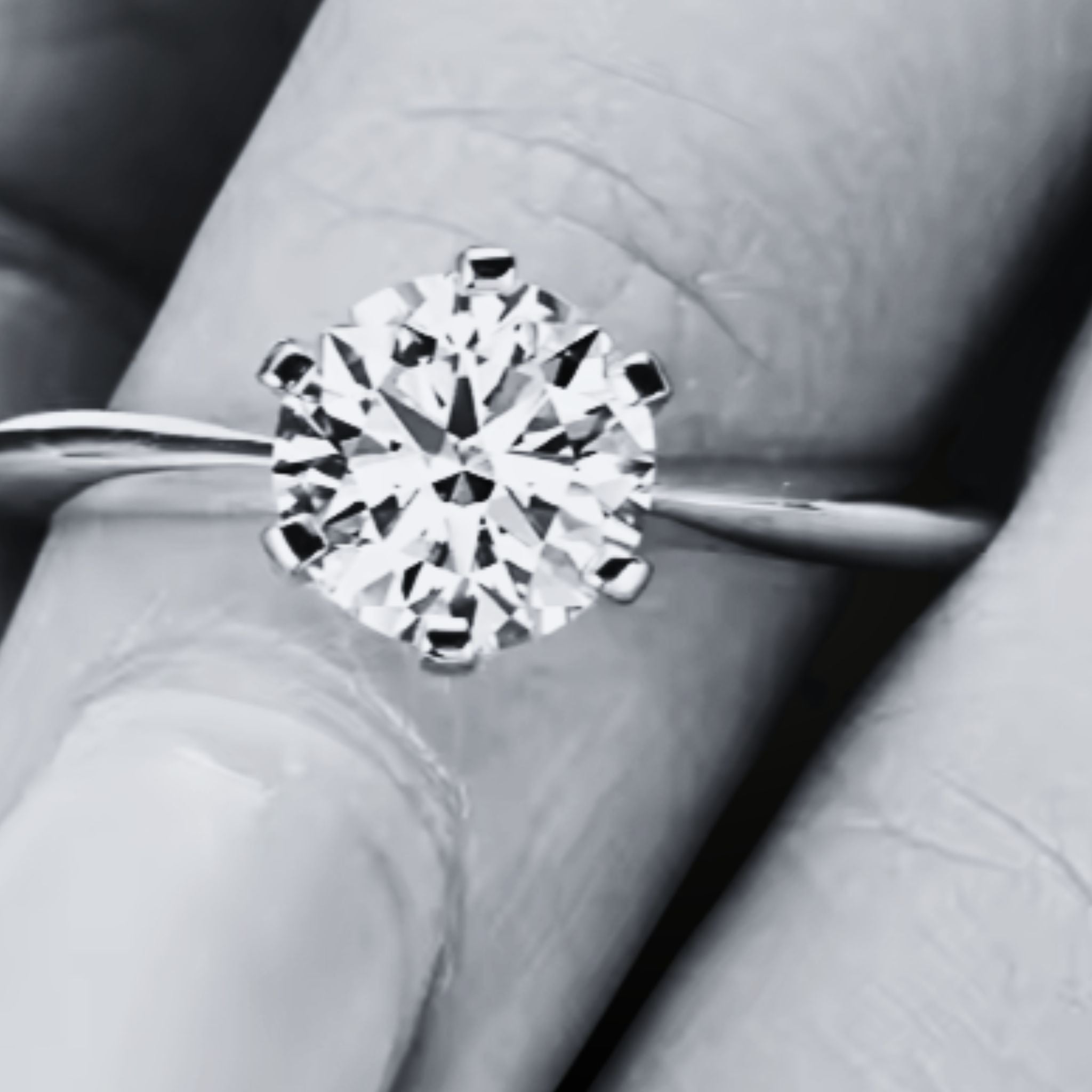 ÉCLATINE Will You Marry Me Classic Solitaire Engagement Ring  3.0ct