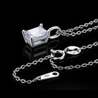 ÉCLATINE Classic Emerald Cut Necklace | 5x7mm(approx. 1ct)