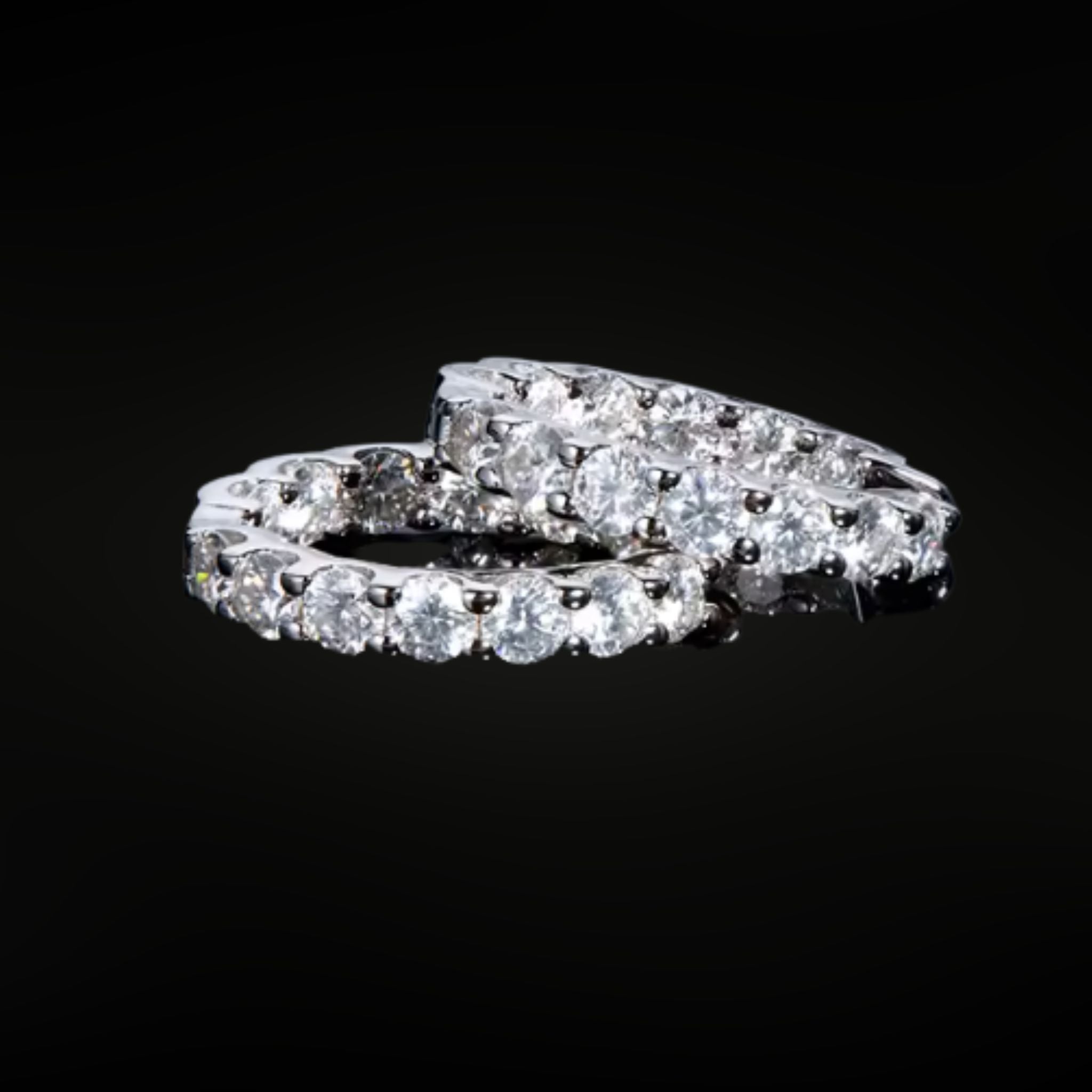 ÉCLATINE Inside-Out Hoop Earrings