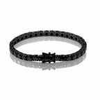 ÉCLATINE Noir Classic Tennis Bracelet 3mm