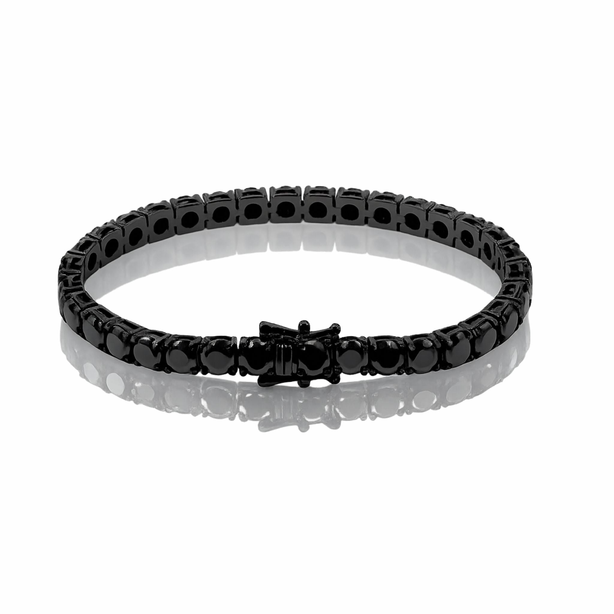 ÉCLATINE Noir Classic Tennis Bracelet 3mm