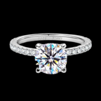 ÉCLATINE Classic  Solitaire Ring  2.0CT