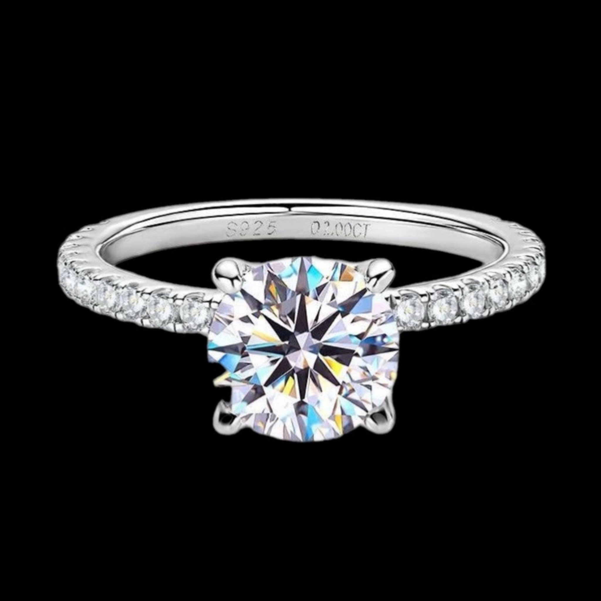 ÉCLATINE Classic  Solitaire Ring  2.0CT