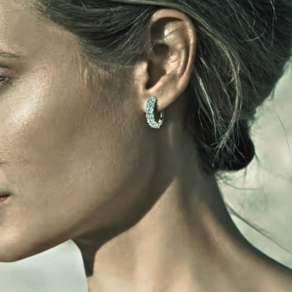 •ÉCLATINE Lux Hoop Earrings