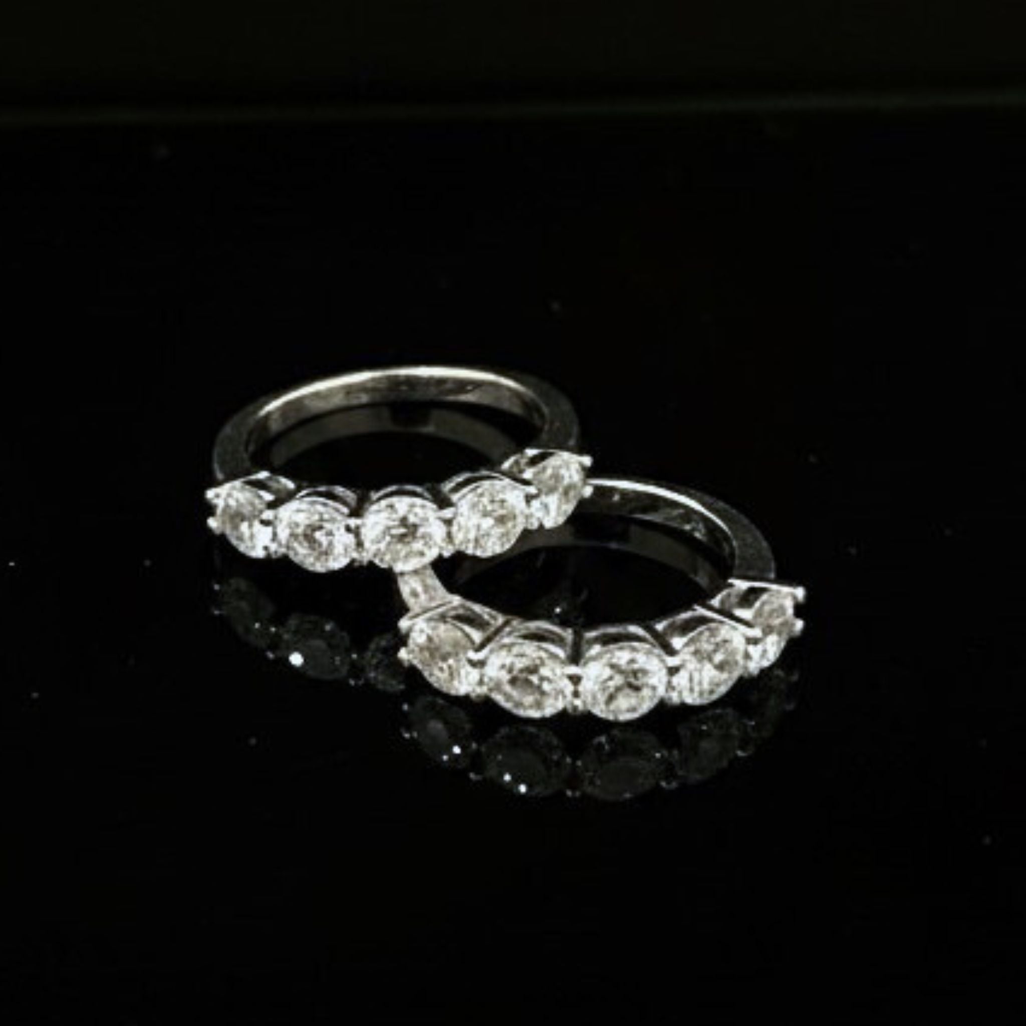 •ÉCLATINE Signature Stack Set | 5-stone ring x 2