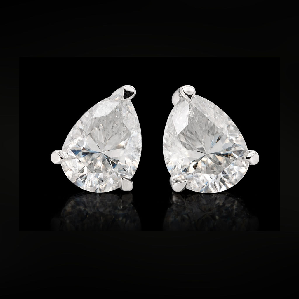 ÉCLATINE Classic Pear Cut Studs Earrings