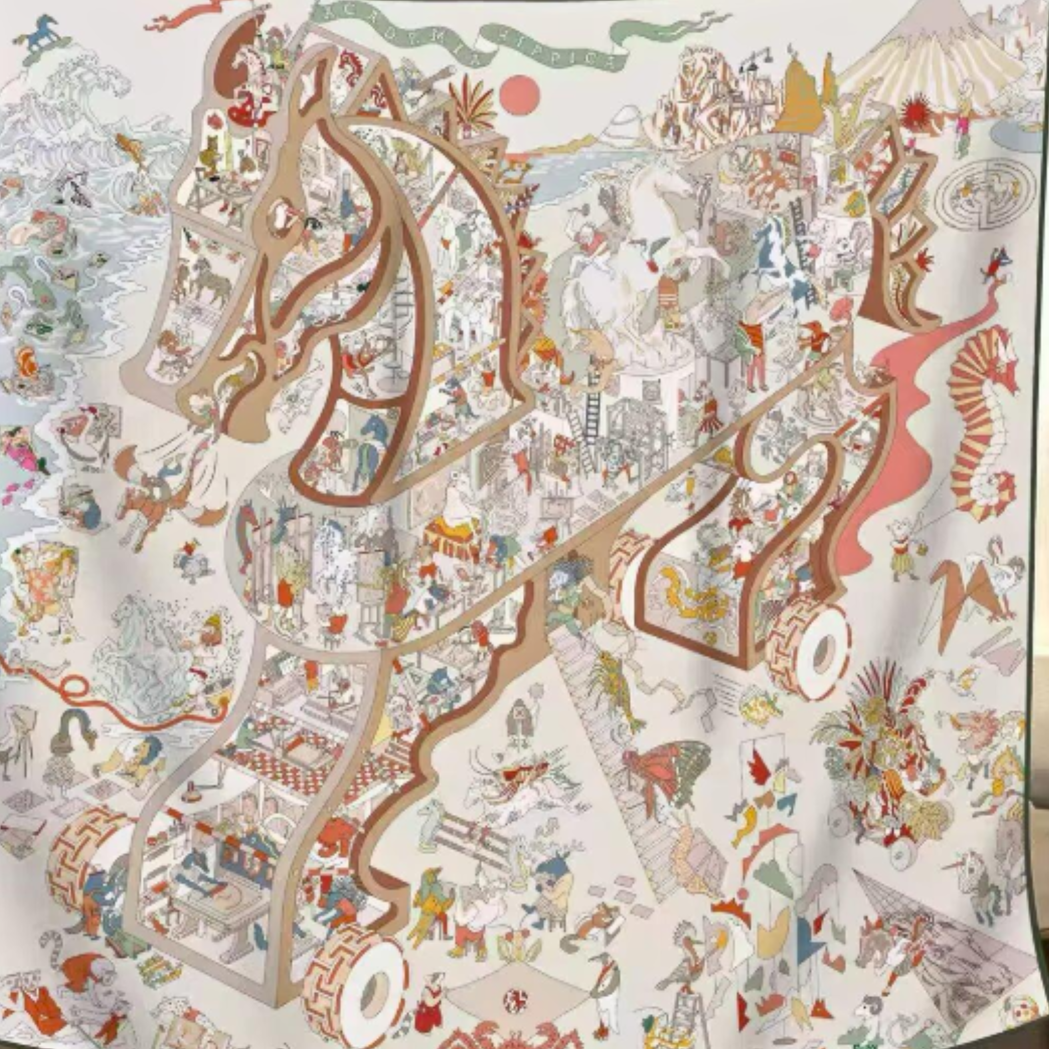 Timeless Silk Wool Scarf 140