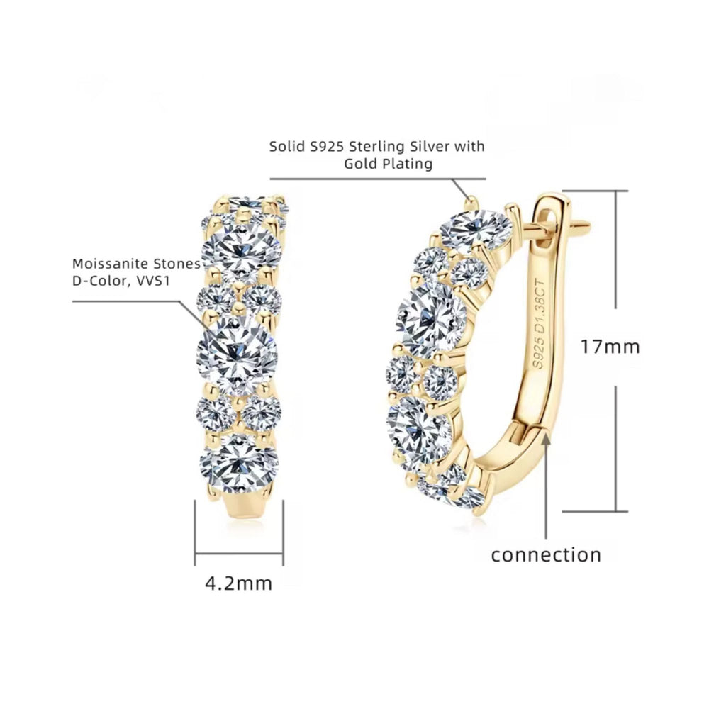 •ÉCLATINE Lux Hoop Earrings