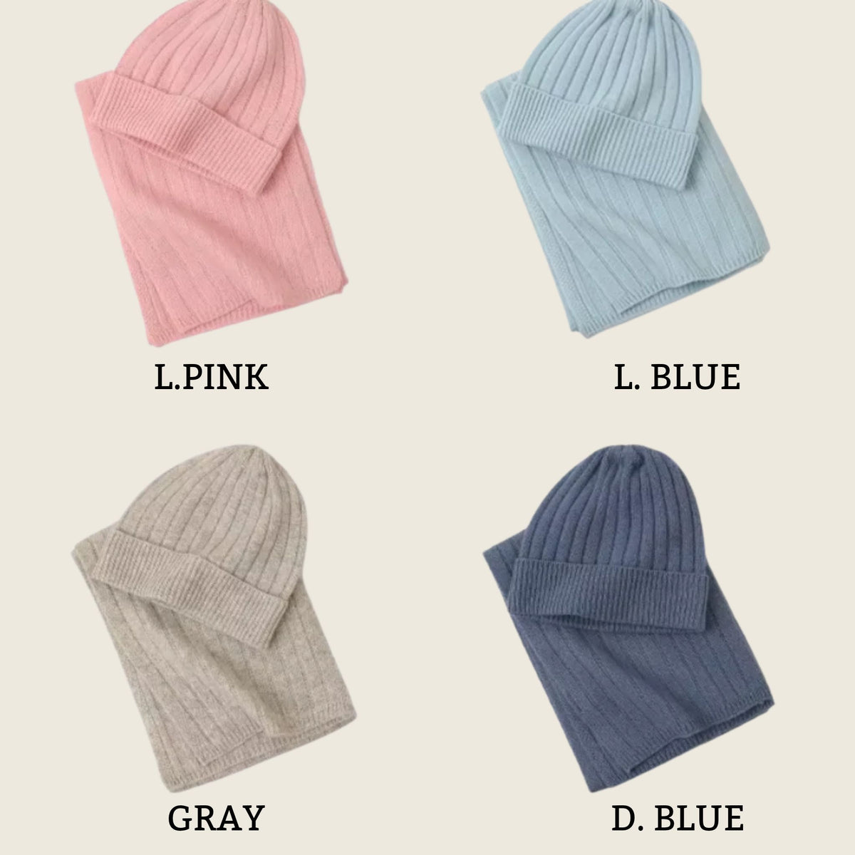 Little Camel Hat & Scarf Set | 100% CASHMERE
