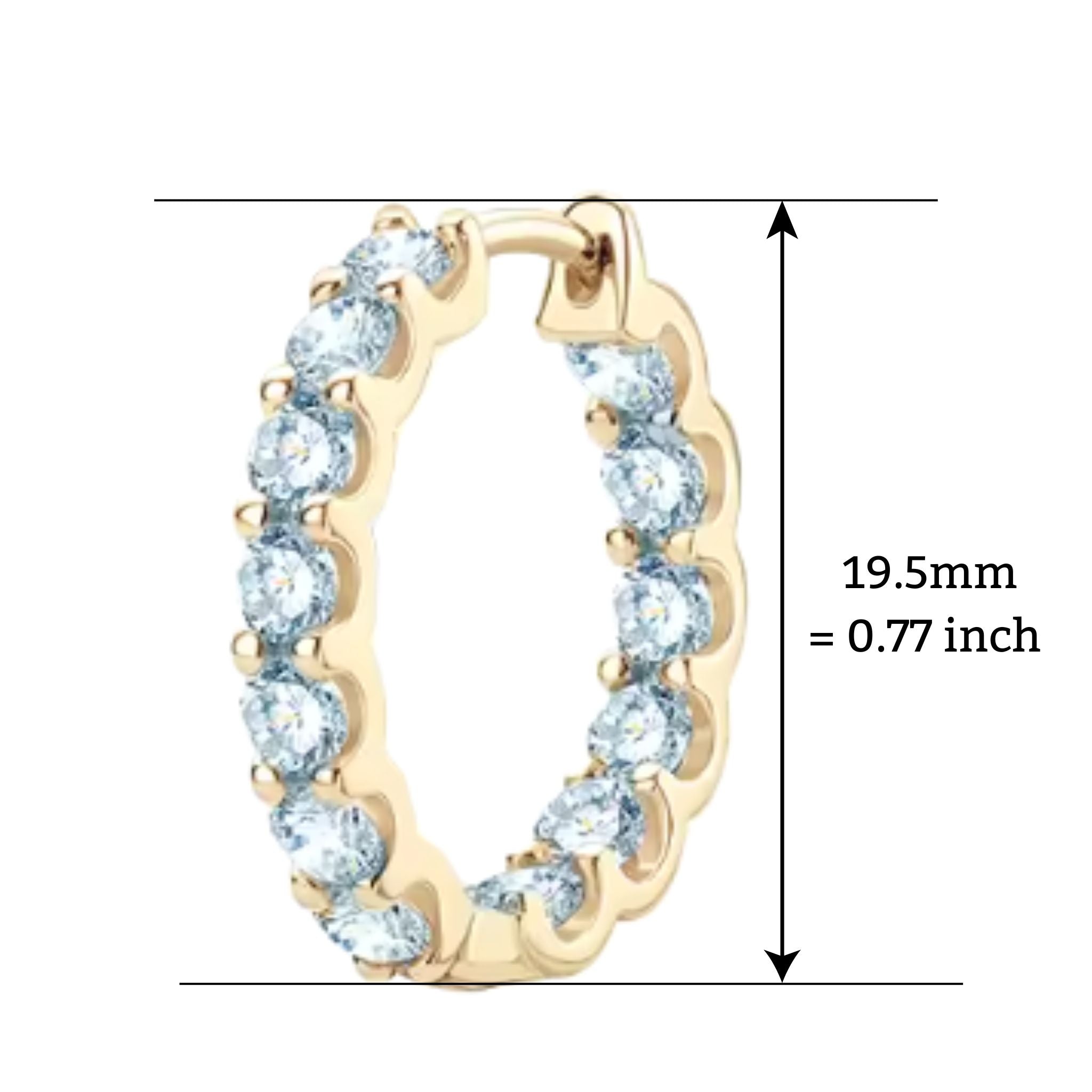 ÉCLATINE Inside-Out Hoop Earrings