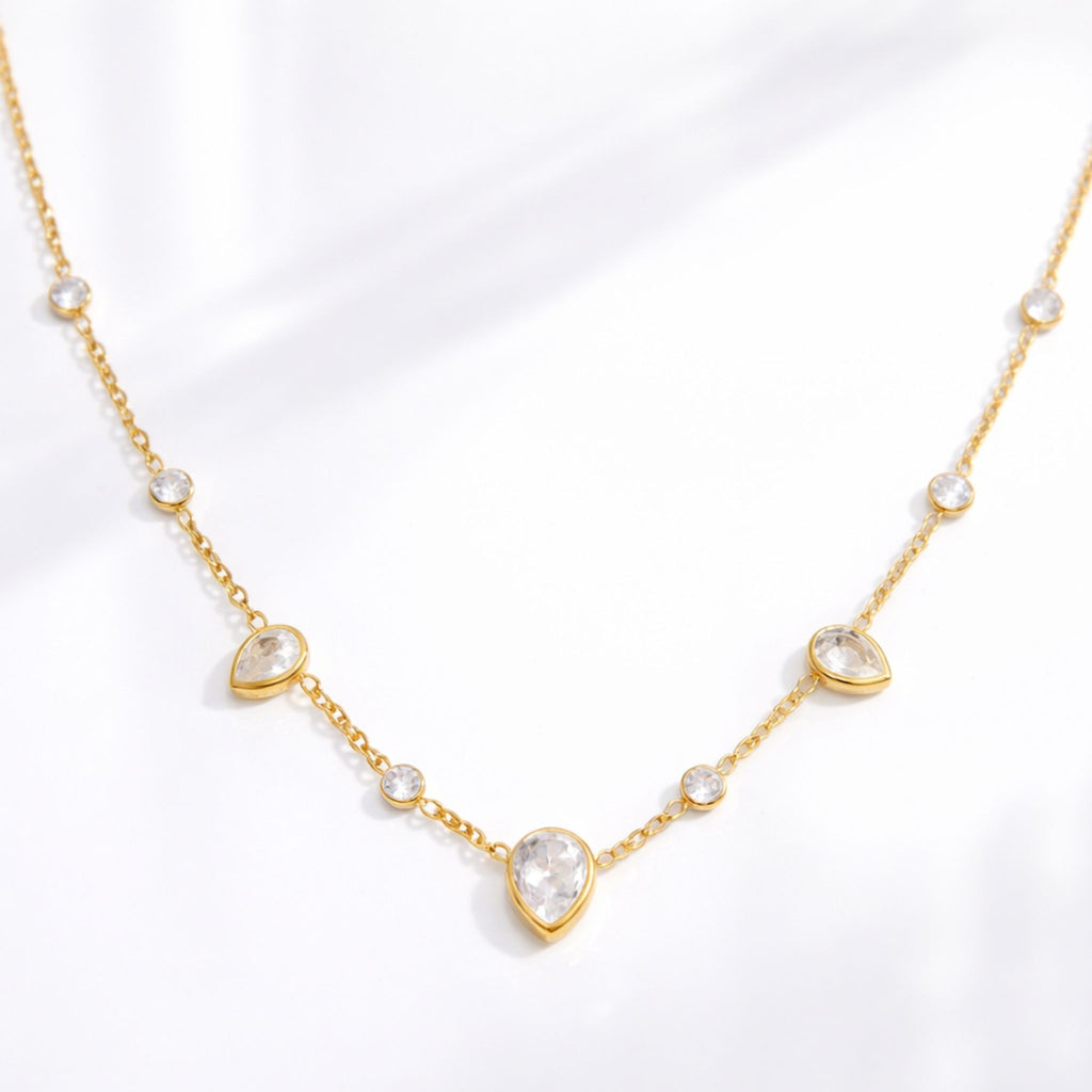 ÉCLATINE Everyday CZ Drop Necklace