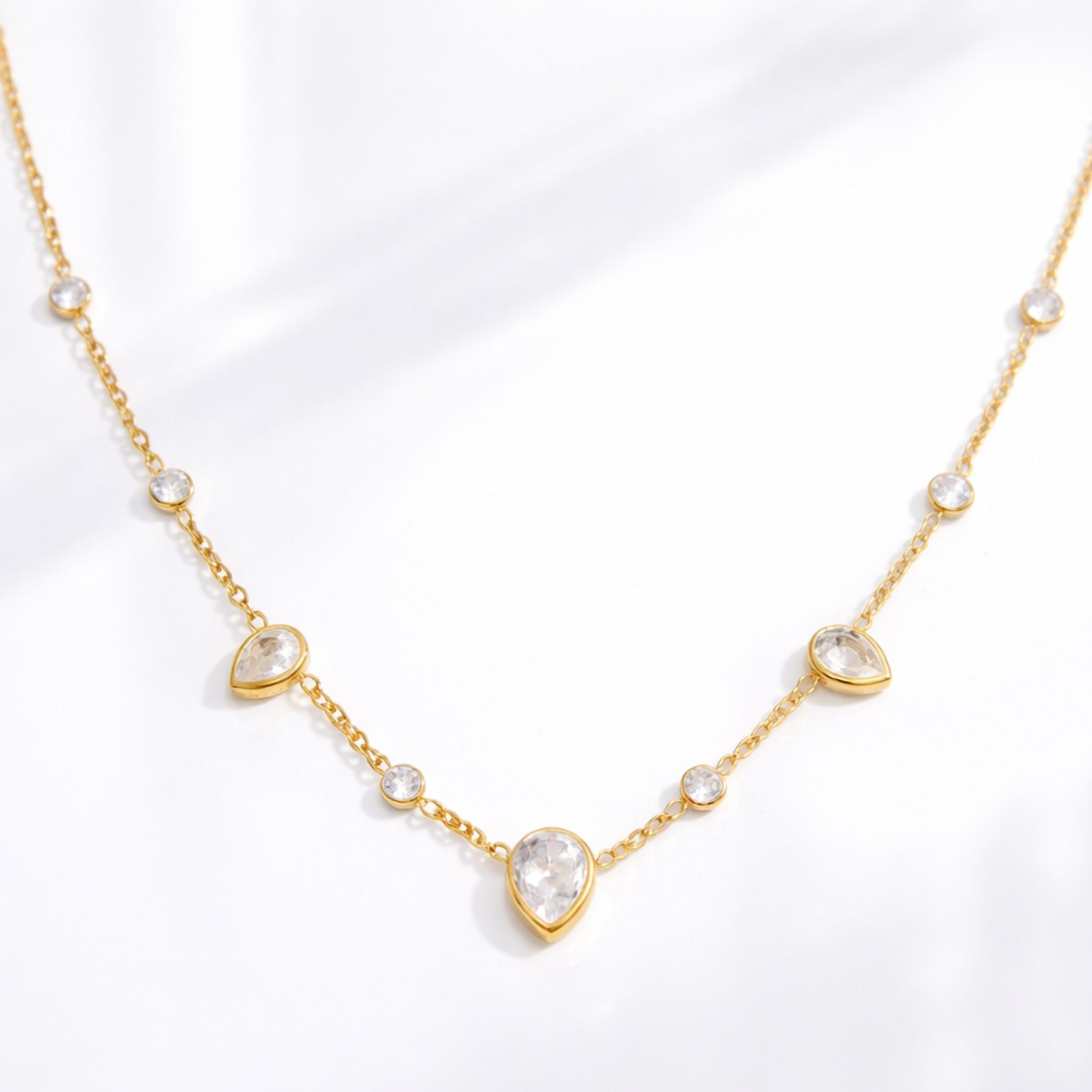 ÉCLATINE Everyday CZ Drop Necklace