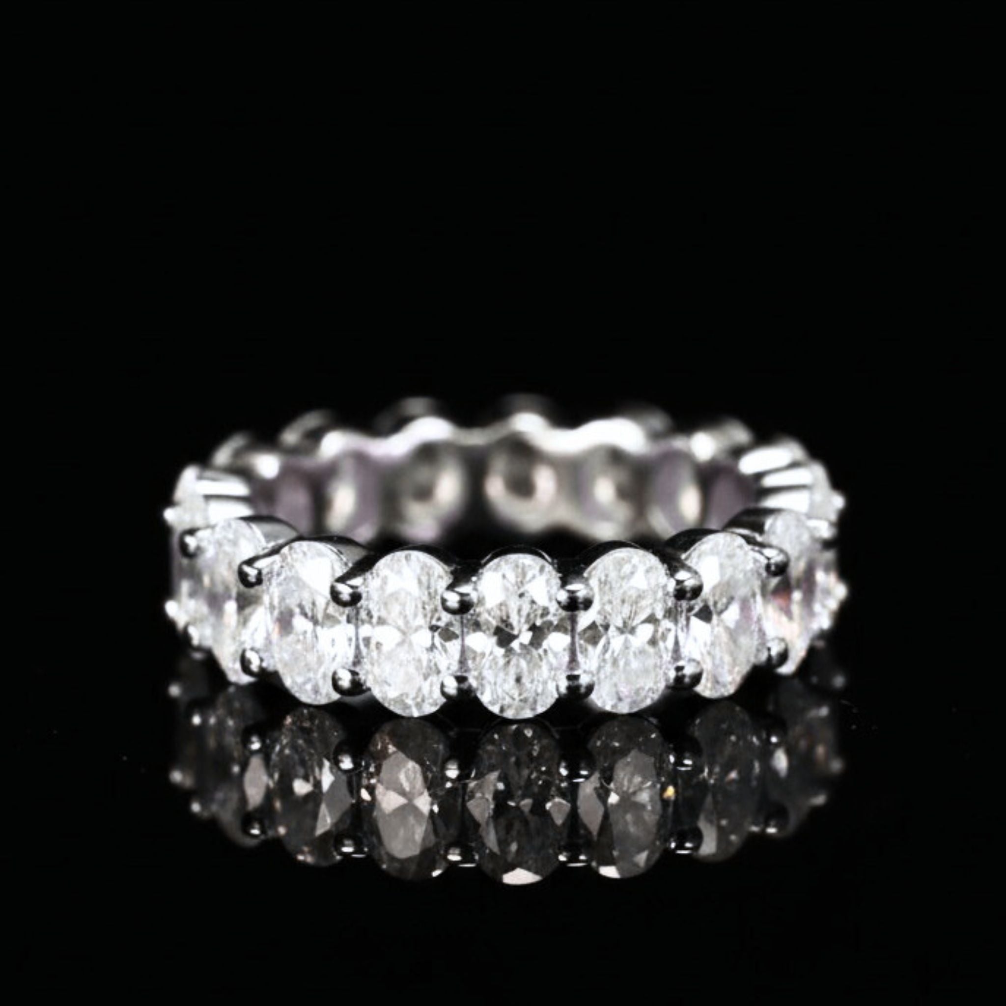 ÉCLATINE Signature Oval Cut Eternity Band Ring