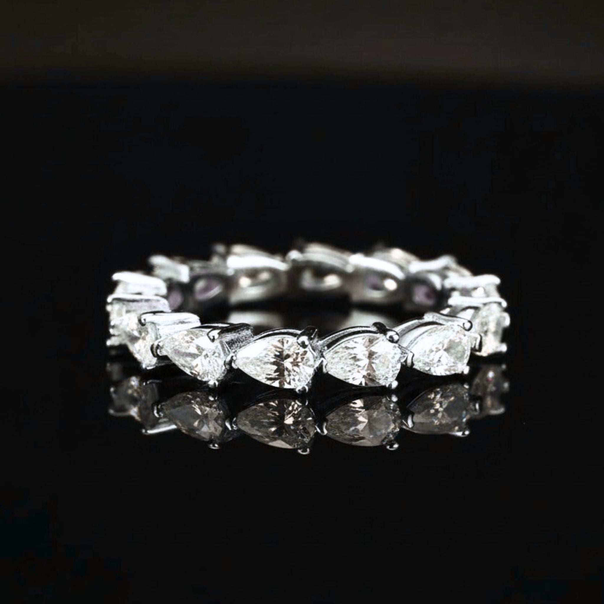 ÉCLATINE Signature Pear Cut Full Eternity Ring