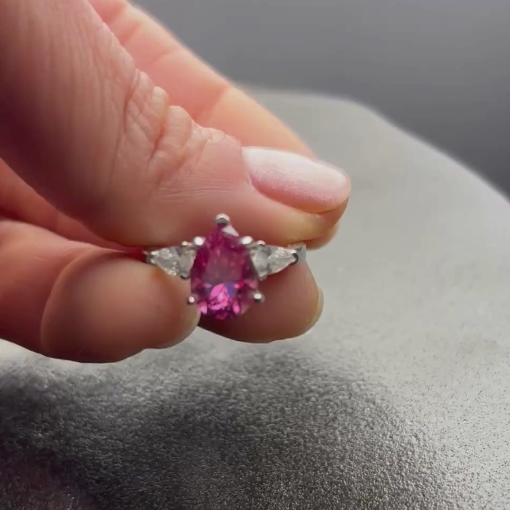 ✦•ÉCLATINE Pink Aurora 2 ct Ring