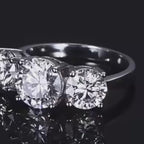 •ÉCLATINE Trinity 3-Stone Engagement Ring
