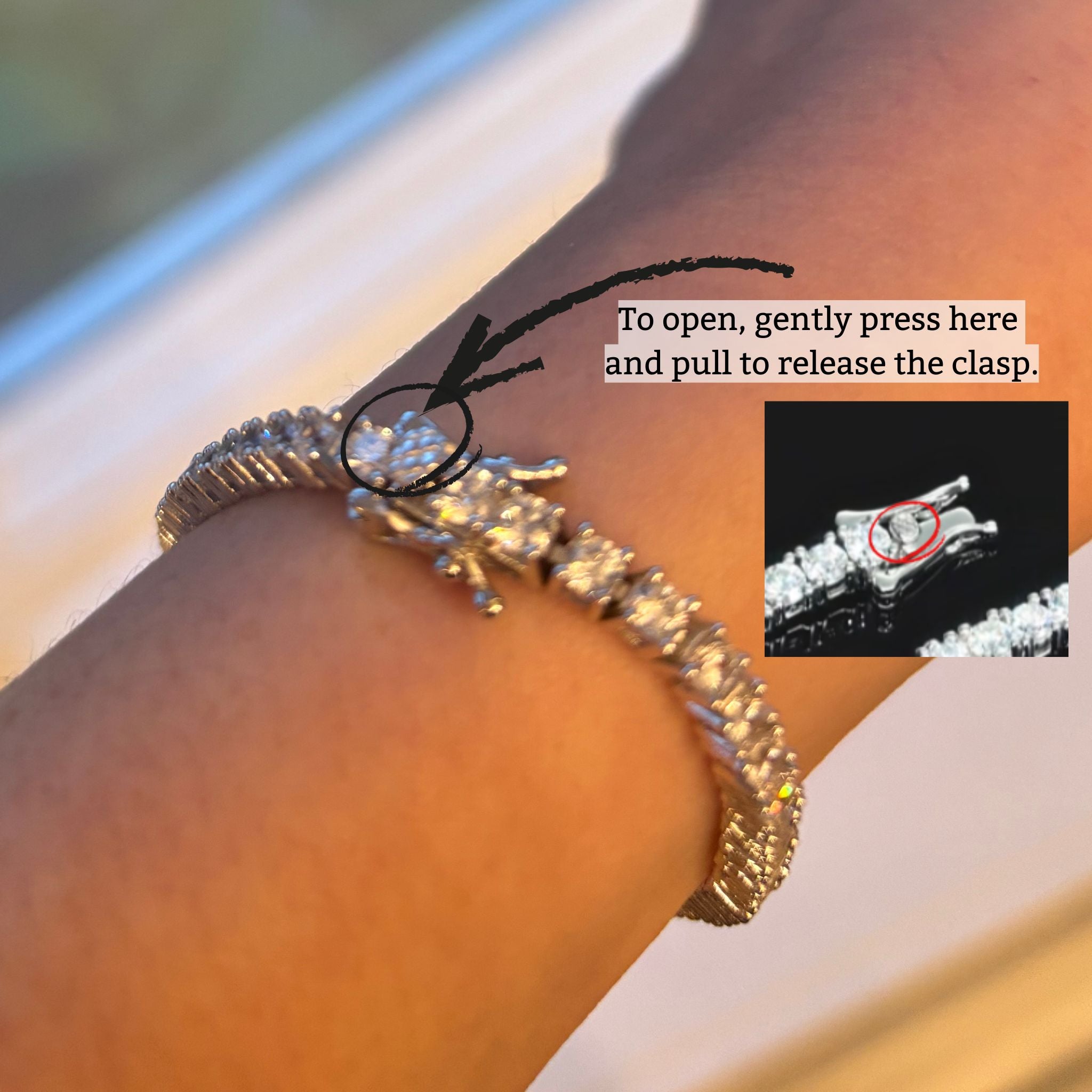 •ÉCLATINE Signature Tennis Bracelet 3mm